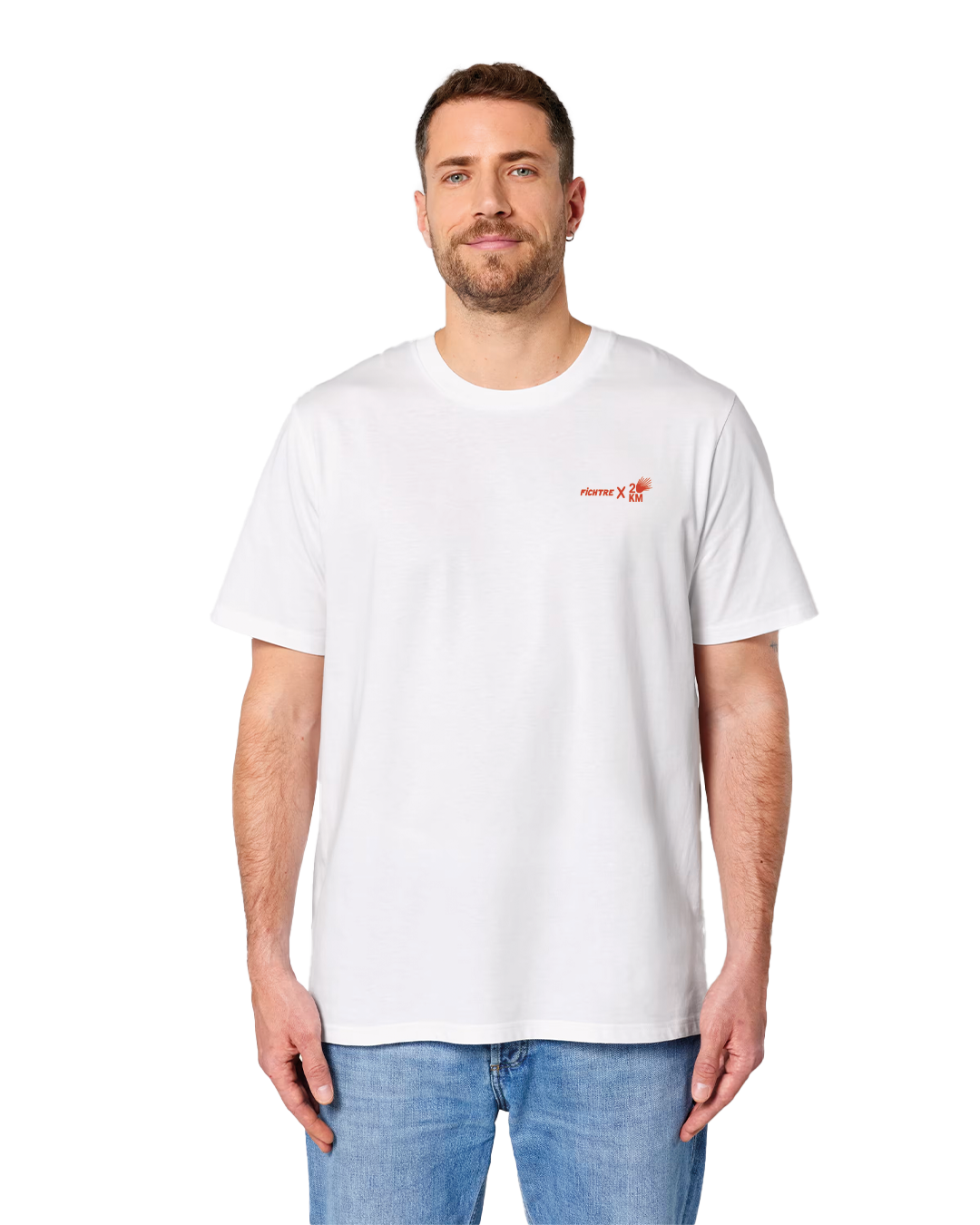 T-shirt blanc imprimé (adulte)