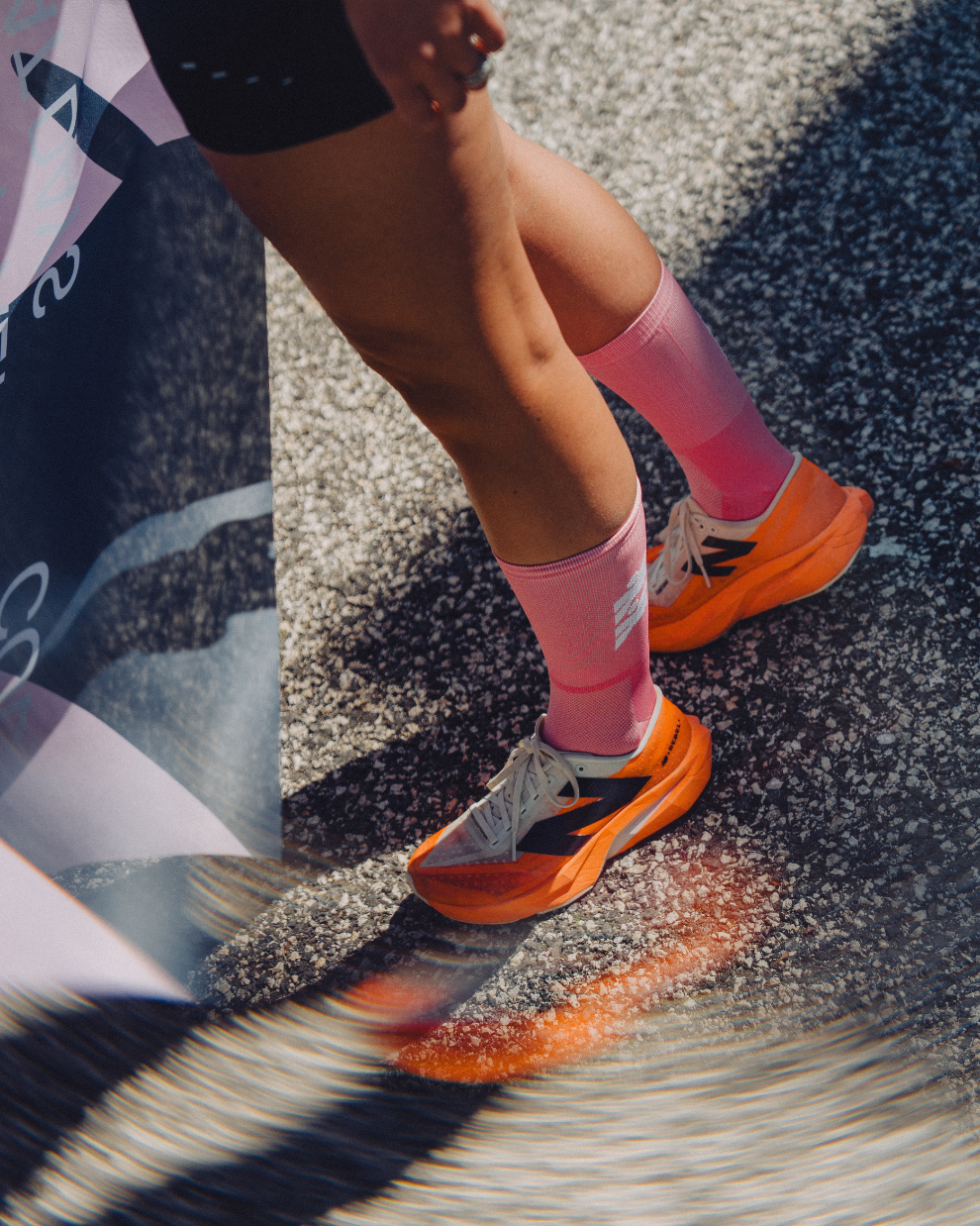 CHAUSSETTES RUNNING LSN-82 PINK