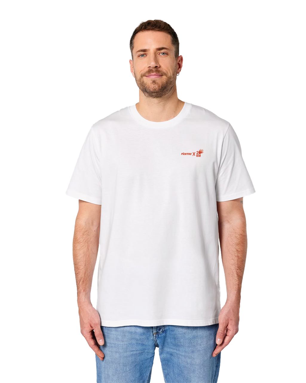 T-shirt blanc imprimé (adulte)