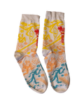 Chaussettes tricotées couleurs
