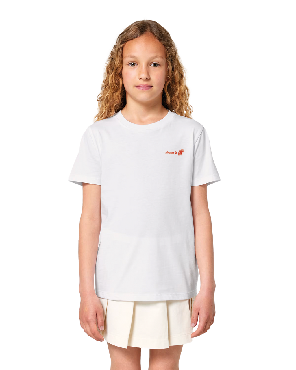 T-shirt blanc imprimé (enfant)